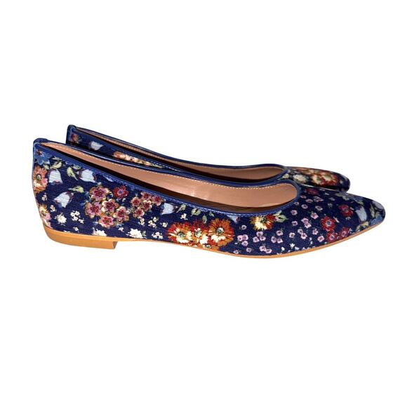 Sundance Marais Pointed Toe Floral Ballet Flats Womens Size 6 EU 36 Italy Shoes - Picture 6 of 9